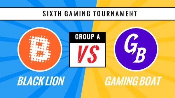 fight, game, vs, Blue And Yellow Gaming Tournament Youtube Thumbnail Template